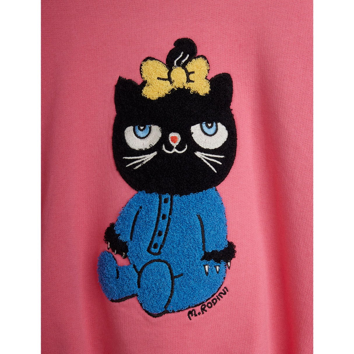 Mini Rodini Pink Kat Chenille Sweatshirt
