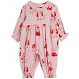 Mini Rodini Pink Minibabies Aop Woven Buksedragt