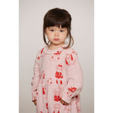 Mini Rodini Pink Minibabies Aop Woven Buksedragt