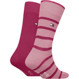 Tommy Hilfiger Pink Kids Strømper 2-Pak Breton Stripe