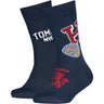 Tommy Hilfiger Navy Kids Strømper 2-Pak College Patch