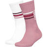 Tommy Hilfiger Pink Kids Strømper 2-Pak Sport Stripe Tommy