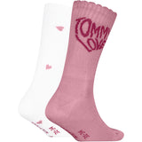 Tommy Hilfiger Pink Kids Strømper 2-Pak Tommy Love