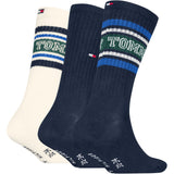 Tommy Hilfiger Navy Kids Strømper 3-Pak Varsity Tommy