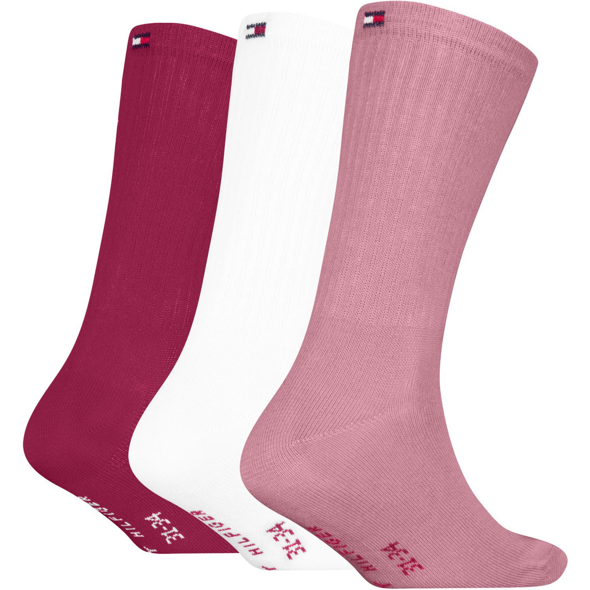 Tommy Hilfiger Pink Kids Strømper 3-Pak Ny Sport