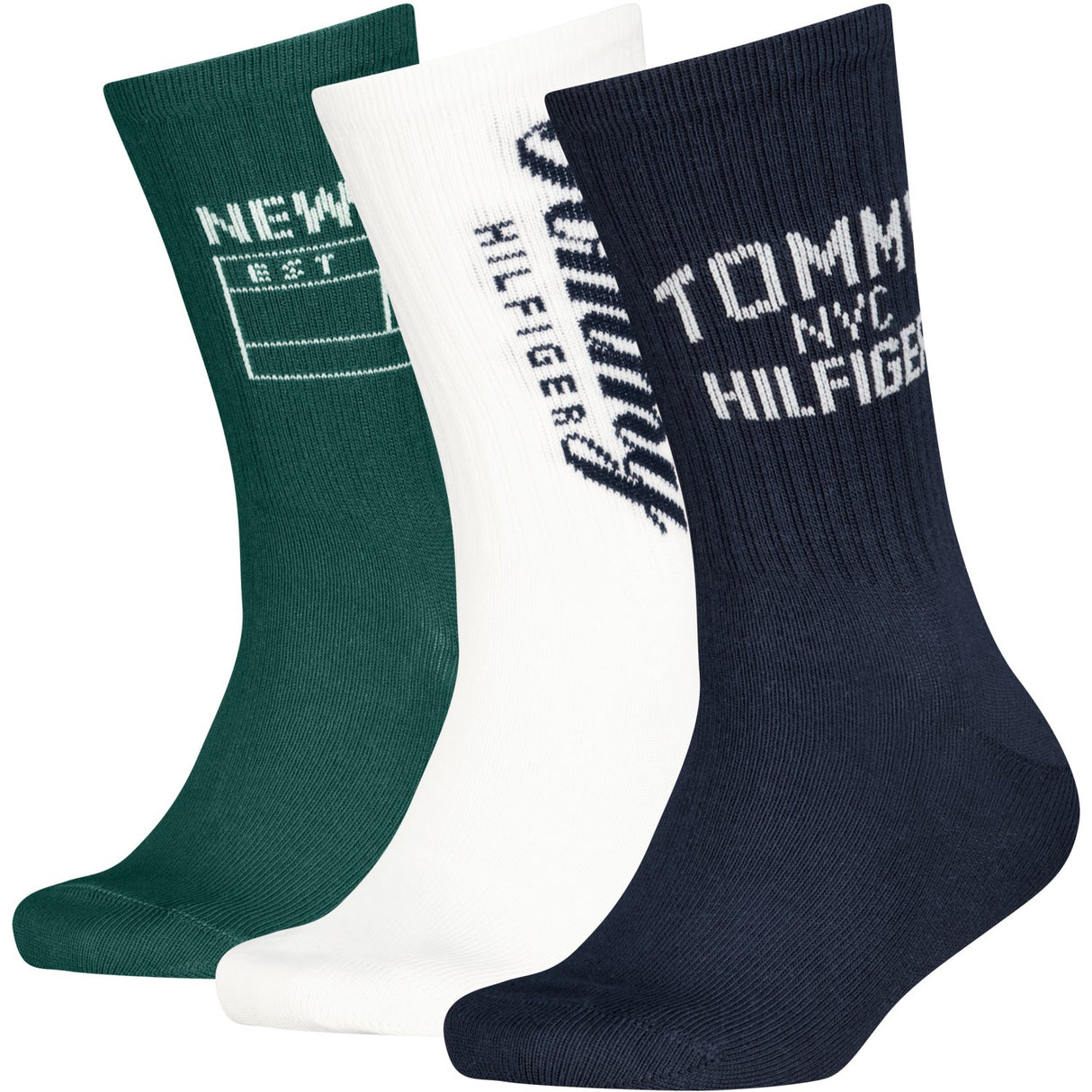 Tommy Hilfiger Navy Kids Strømper 3-Pak Ny Sport