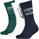 Tommy Hilfiger Navy Kids Strømper 3-Pak Ny Sport