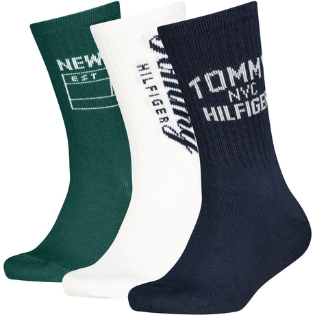 Tommy Hilfiger Navy Kids Strømper 3-Pak Ny Sport