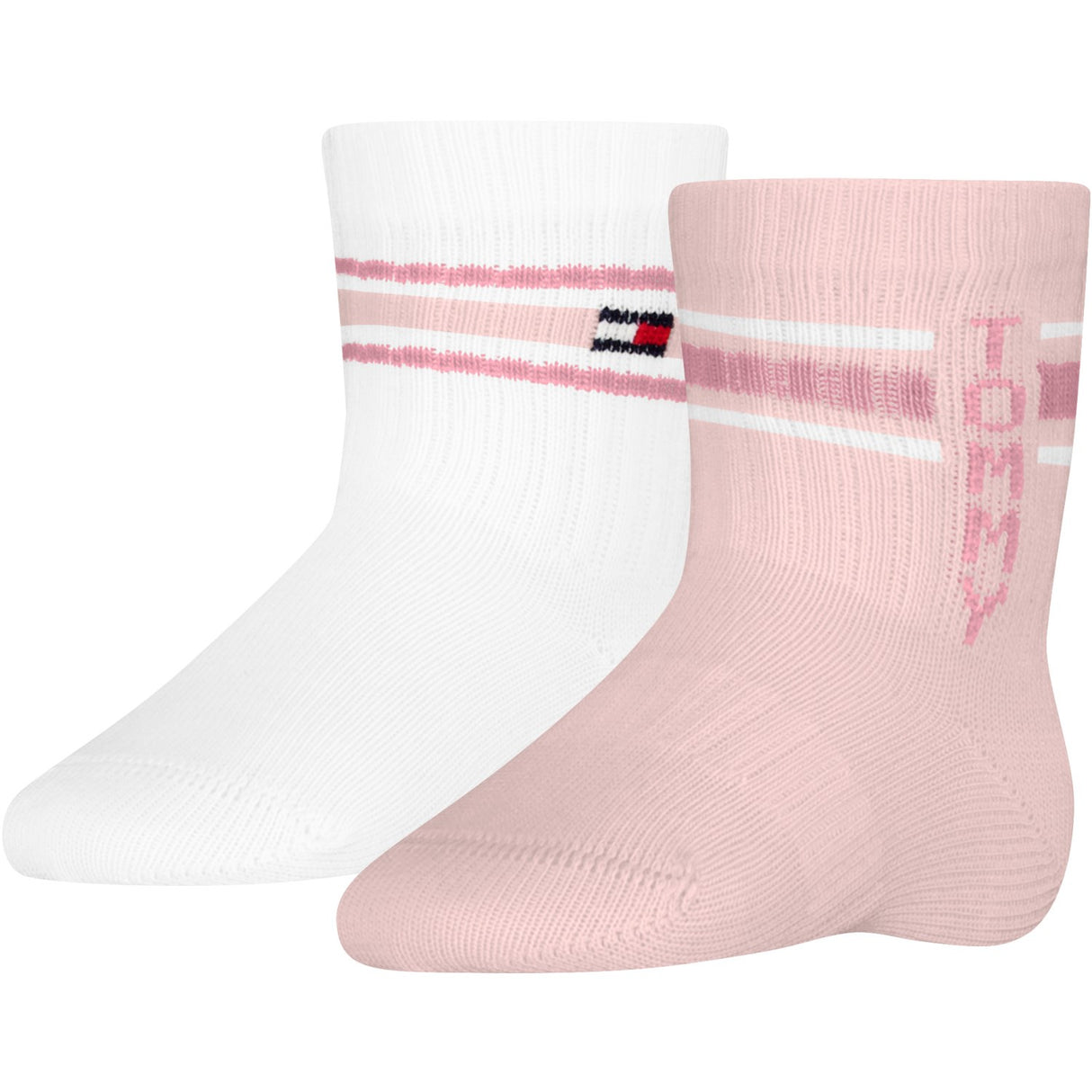 Tommy Hilfiger Light Pink Baby Strømper 2-Pak Sport