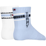 Tommy Hilfiger Light Blue Baby Strømper 2-Pak Sport