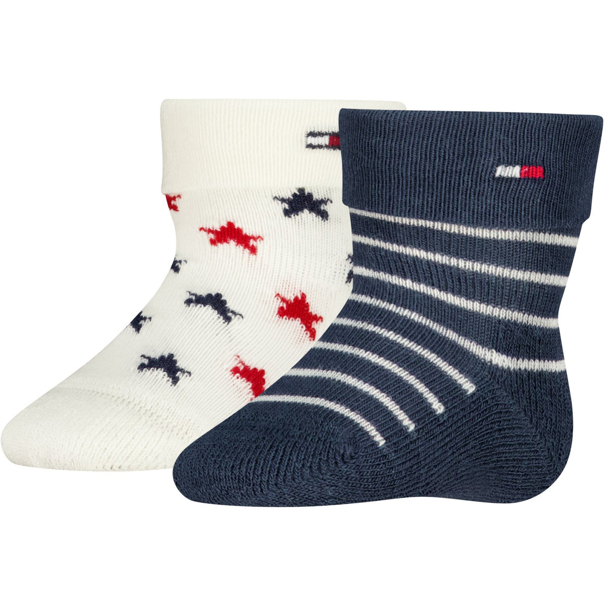 Tommy Hilfiger Tommy Original Baby Strømper 2-Pak Fold Over Abs