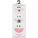 Tommy Hilfiger Light Pink Baby Strømper 3-Pak Giftbox Stars & Stripes