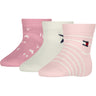 Tommy Hilfiger Light Pink Baby Strømper 3-Pak Giftbox Stars & Stripes