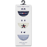 Tommy Hilfiger Light Blue Baby Strømper 3-Pak Giftbox Stars & Stripes