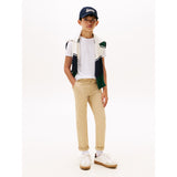 Tommy Hilfiger White Essential Bomuld Reg Fit Tee Ss