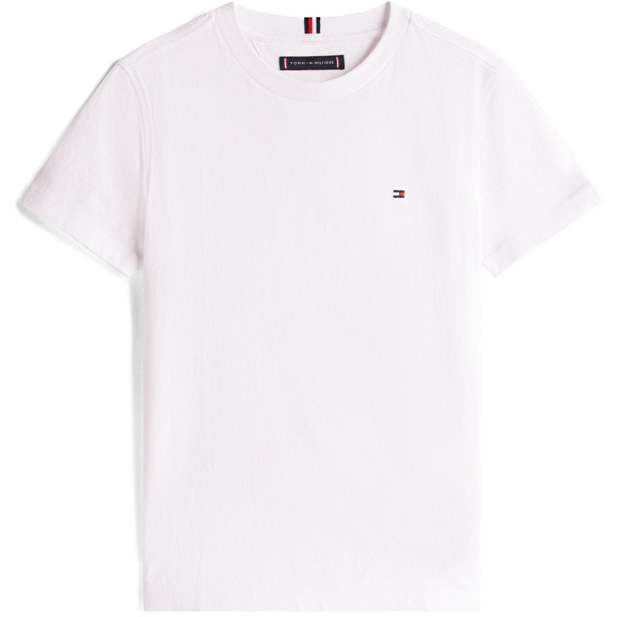 Tommy Hilfiger White Essential Bomuld Reg Fit Tee Ss