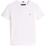 Tommy Hilfiger White Essential Bomuld Reg Fit Tee Ss