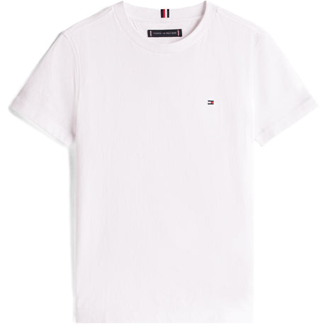 Tommy Hilfiger White Essential Bomuld Reg Fit Tee Ss