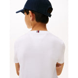 Tommy Hilfiger White Essential Bomuld Reg Fit Tee Ss