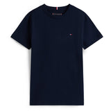Tommy Hilfiger Dark Night Navy Essential Bomuld Reg Fit Tee Ss