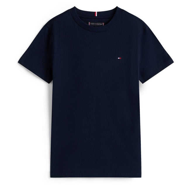 Tommy Hilfiger Dark Night Navy Essential Bomuld Reg Fit Tee Ss