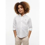 Tommy Hilfiger White Flag Oxford Skjorte Ls