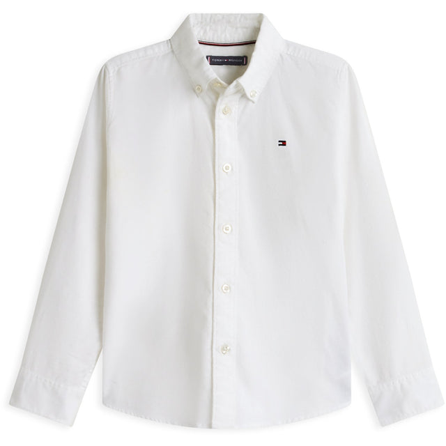 Tommy Hilfiger White Flag Oxford Skjorte Ls