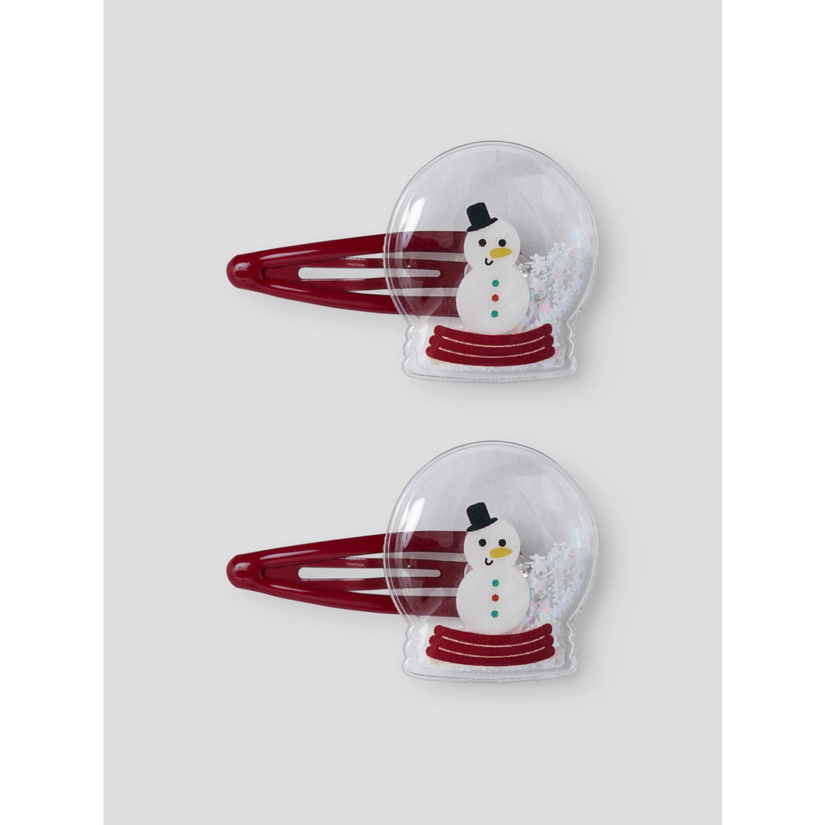 Name It Red Dahlia Snow Globe Nmfrifetti 2-Pak Hairclip