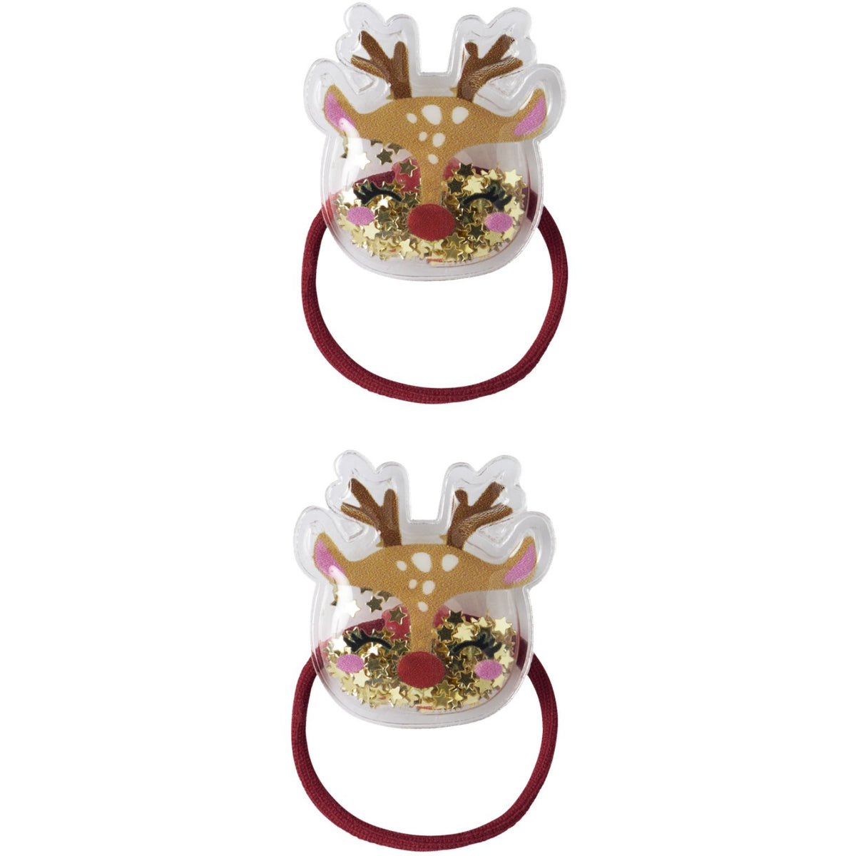 Name It Red Dahlia Reindeer Nmfrifetti 2-Pak Hairelastic