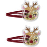 Name It Red Dahlia Reindeer Nmfrifetti 2-Pak Hairclip