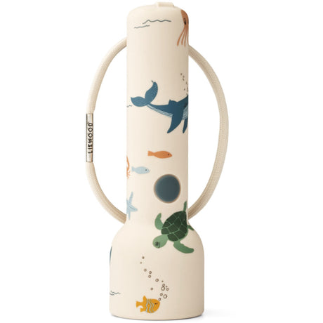 LIEWOOD Sea Creature / Sandy Gry Printed Lommelygte