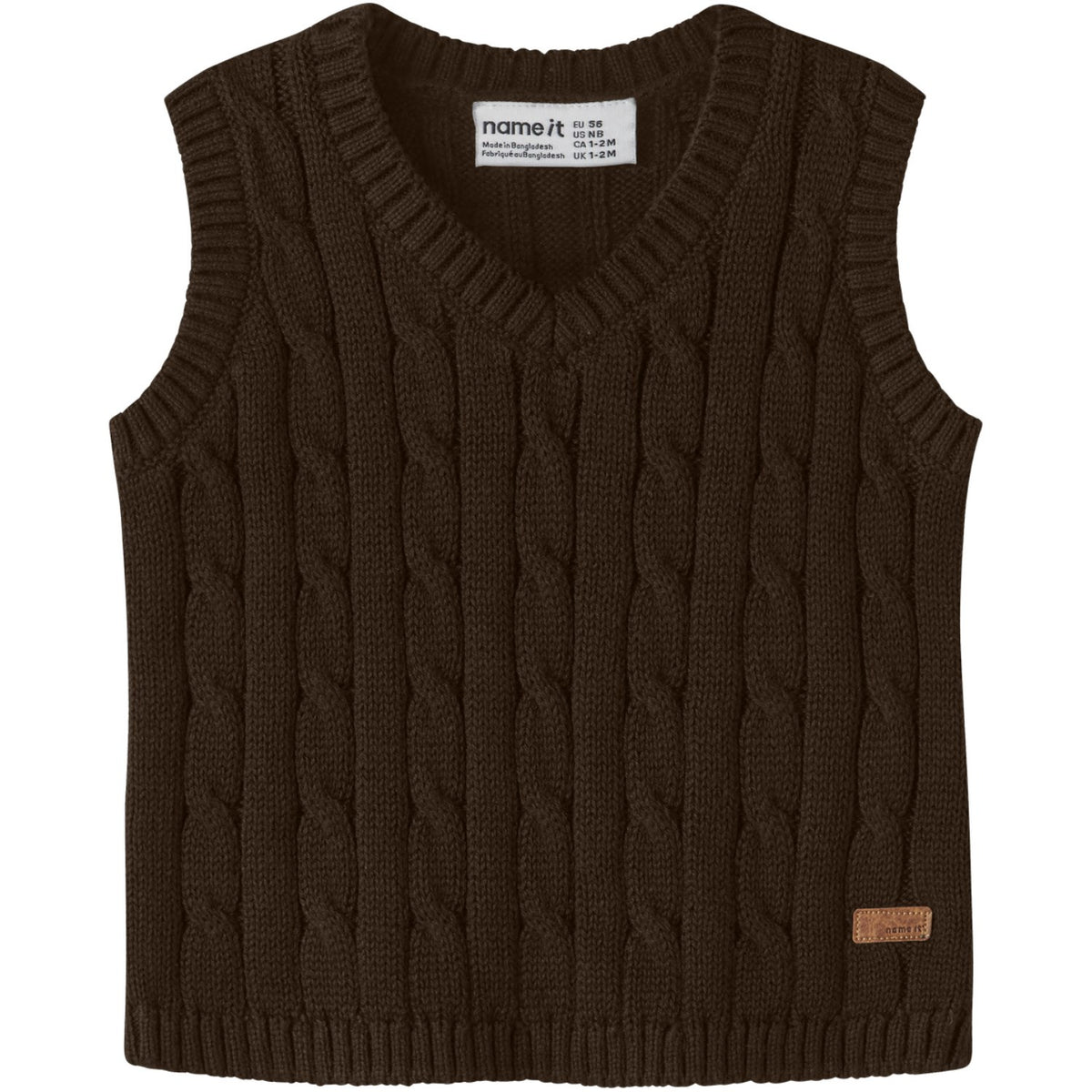 Name It Chocolate Plum Nbmraffat Strik Slipover