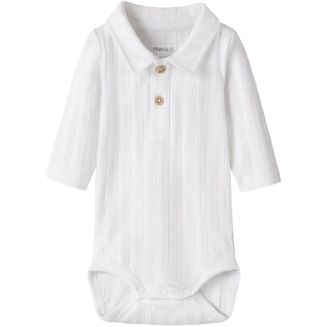 Name It Bright White Nbmralph Polo Body