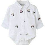 Name It Bright White Nbmractor Ls Bodyshirt