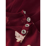 Name It Red Dahlia Nbfratia Ls Kjole