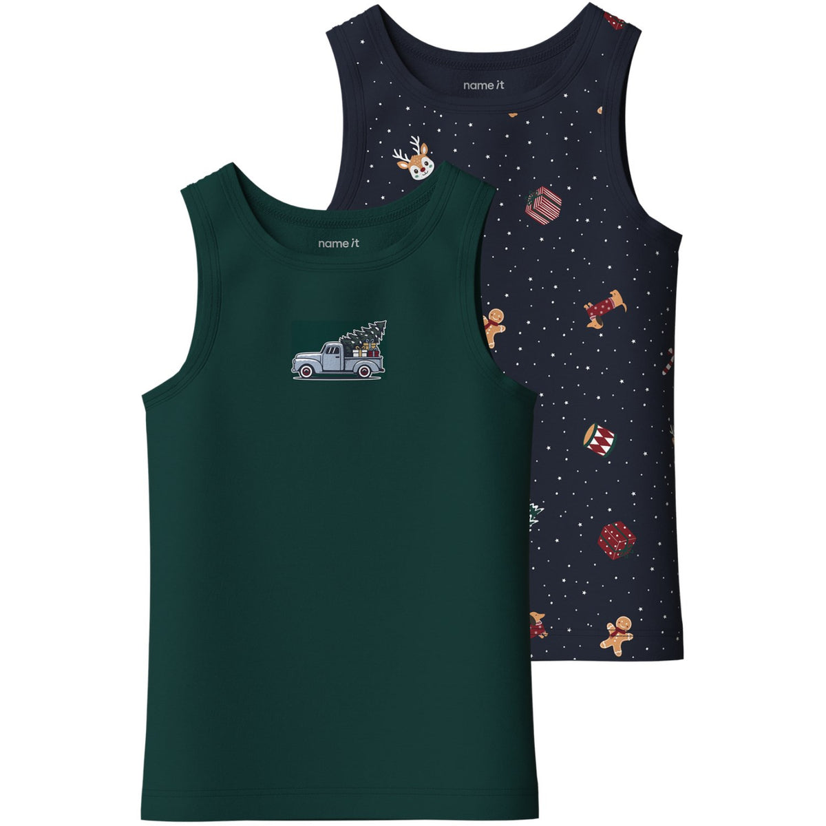 Name It Navy Blazer Nmmvismas 2-Pak Tank Top Giftpack