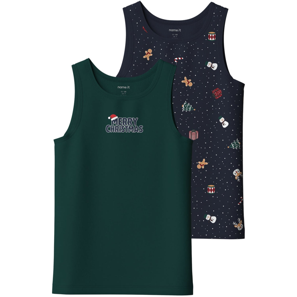 Name It Navy Blazer Nkmvismas 2-Pak Tank Top Giftpack