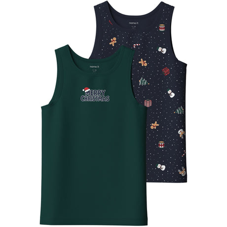 Name It Navy Blazer Nkmvismas 2-Pak Tank Top Giftpack