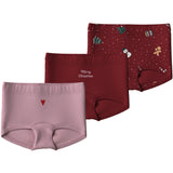 Name It Red Dahlia Nmfvismas 3-Pak Strømpebukser Giftpack