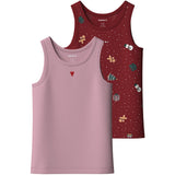 Name It Red Dahlia Nmfvismas 2-Pak Tank Top Giftpack