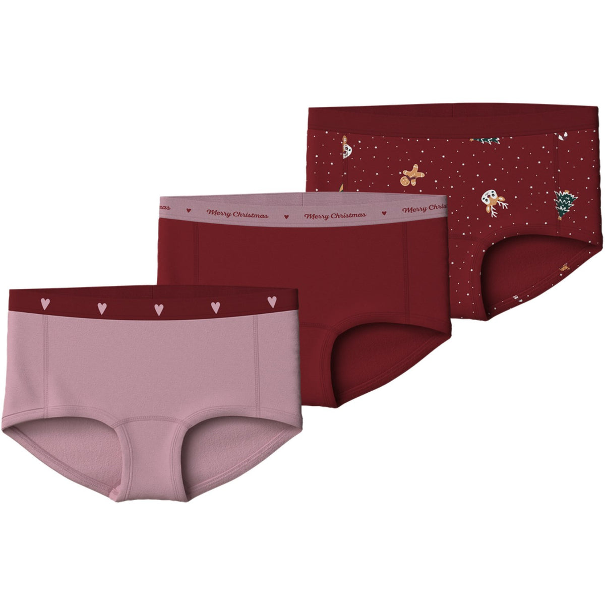 Name It Red Dahlia Nkfvismas 3-Pak Hipster Giftpack