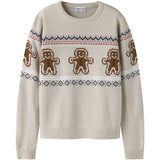 Name It Peyote Melange Nknrismas Ls Strik Cot