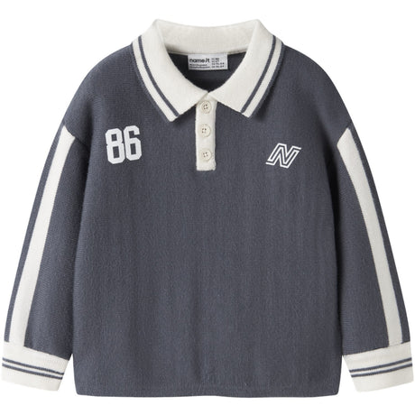 Name It Ombre Blue Nmmnima Ls Loose Polo Strik
