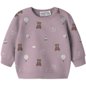 Name It Mauve Shadows Nbfragine Ls Sweat Bru