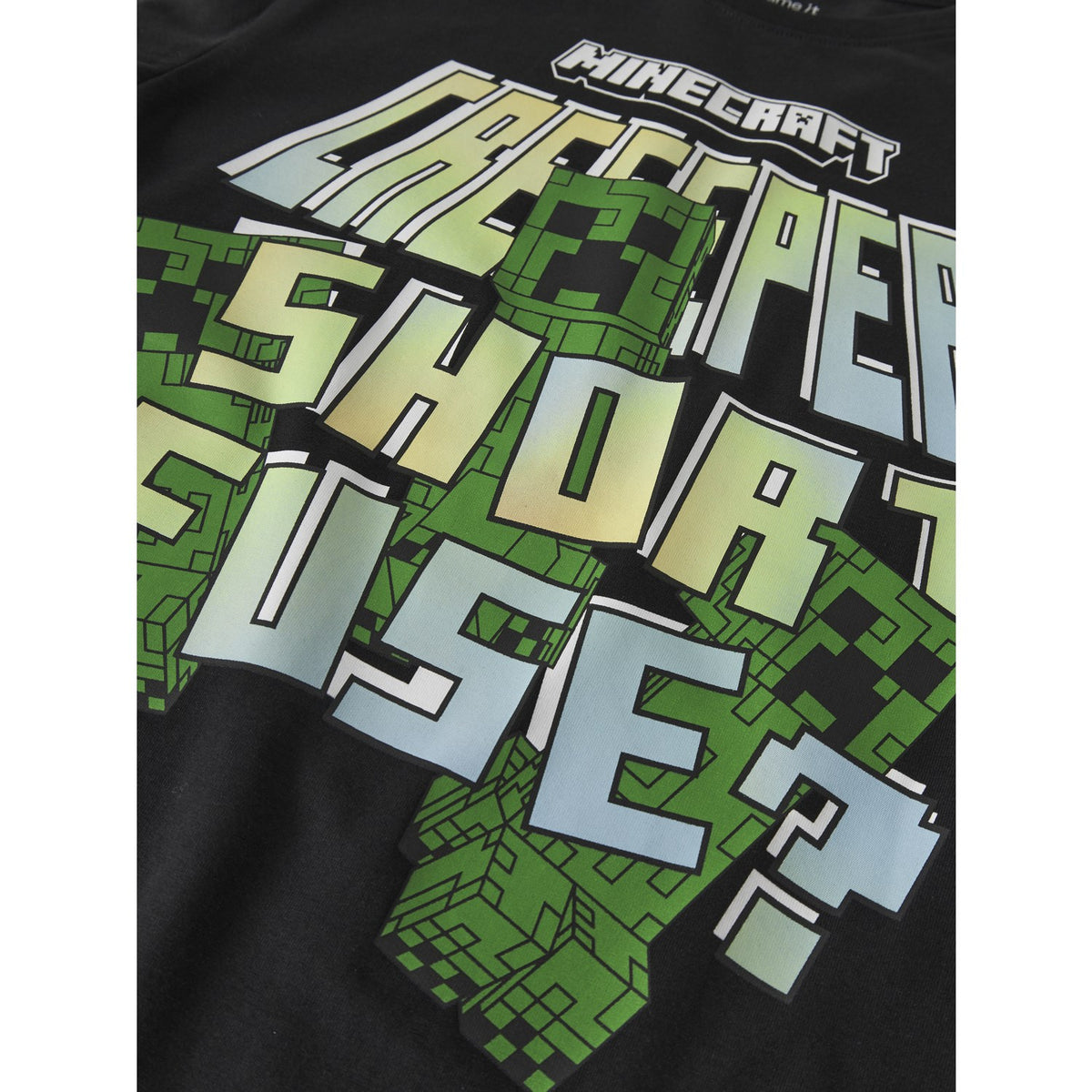Name It Black Nkmif Minecraft Ss Nreg Top Box Bfu