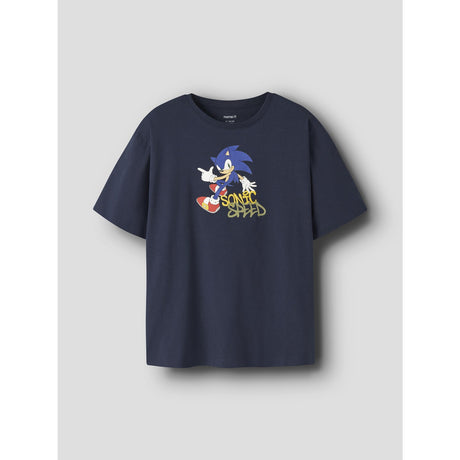 Name It Navy Blazer Nkmocean Sonic Ss Nreg Top Sky