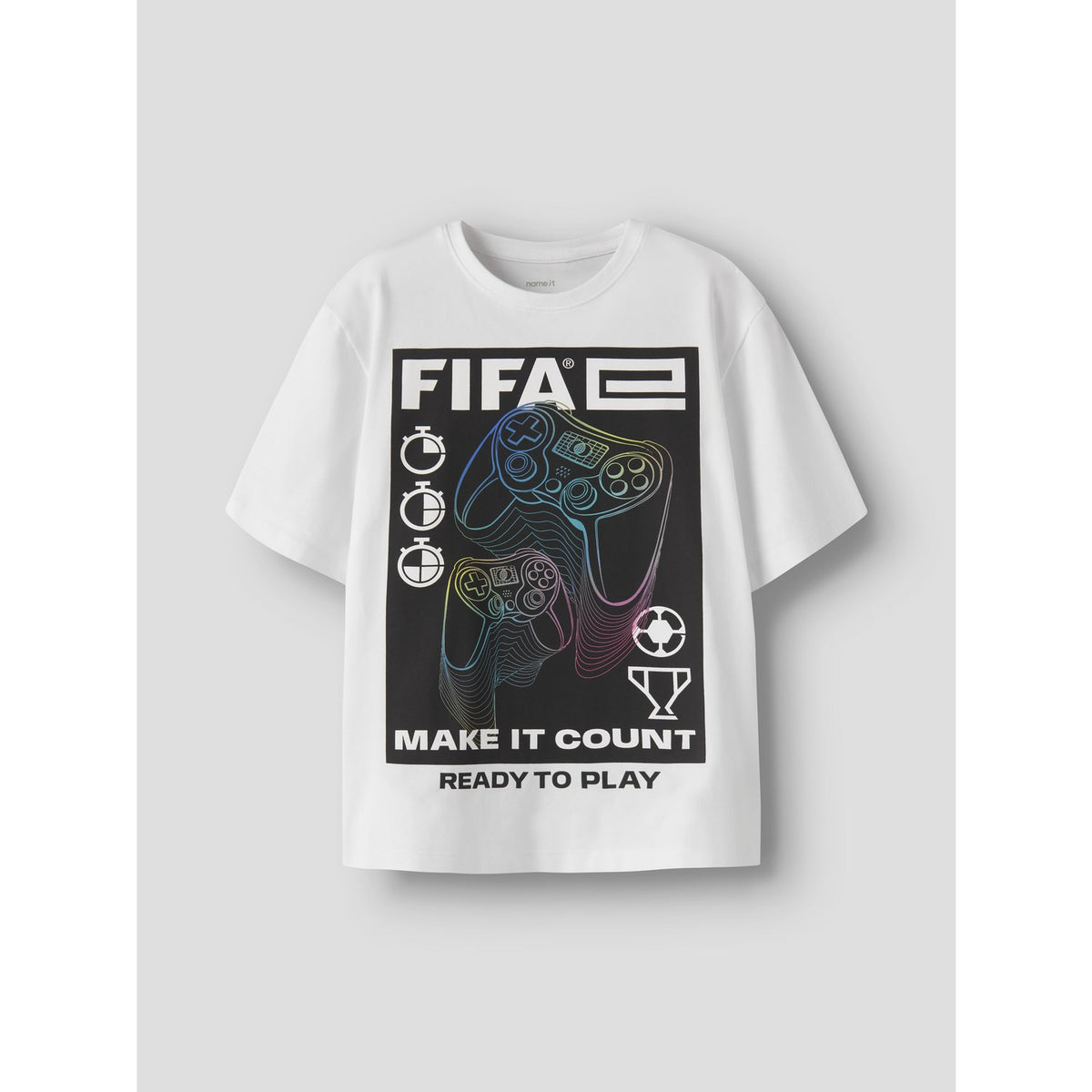 Name It Bright White Nkmollis Fifae Ss Nreg Top Æske Vde