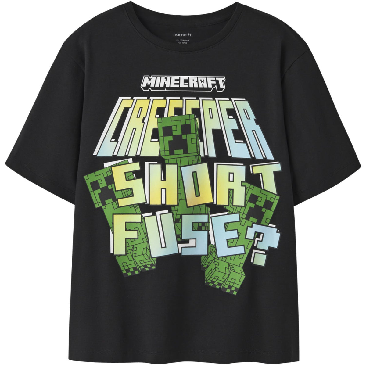Name It Black Nkmif Minecraft Ss Nreg Top Box Bfu