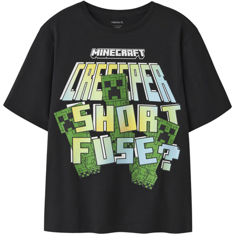 Name It Black Nkmif Minecraft Ss Nreg Top Box Bfu