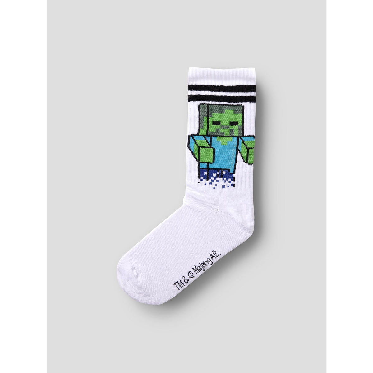 Name It Bright White Nkmnihat Minecraft 3-Pak Strømper Bfu